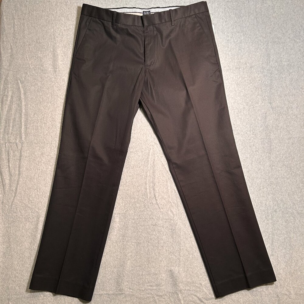 Gap Mens Khakis 38x32 Tailored Straight Fit Black